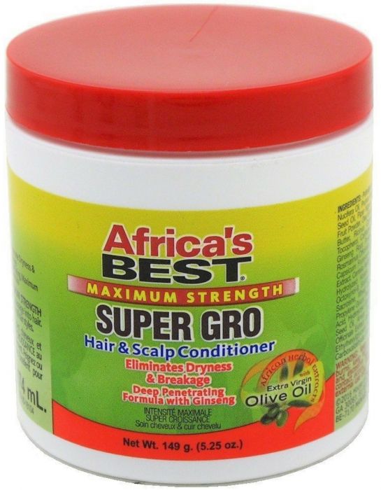 Africa's Best Super Gro Hair/Scalp Max. Strength 5.25oz.