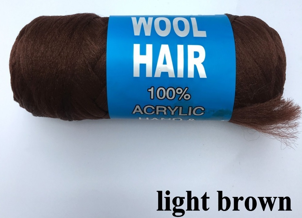 Black Brazil Wool  Hair Braiding  70grams