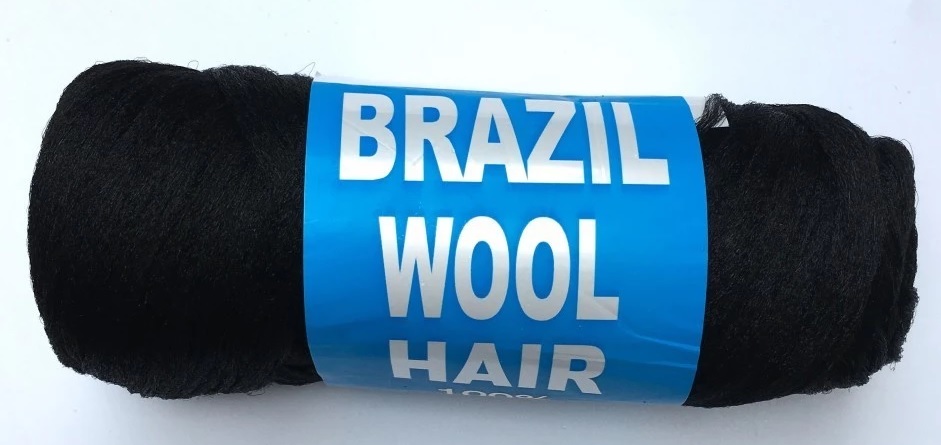 Black Brazil Wool  Hair Braiding  70grams