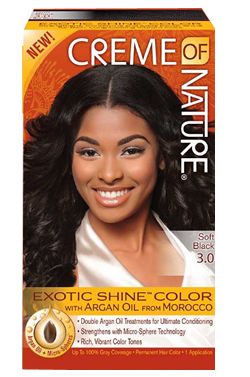 Creme Of Nature Exotic Shine Haarfarbe Weichschwarz 3.0